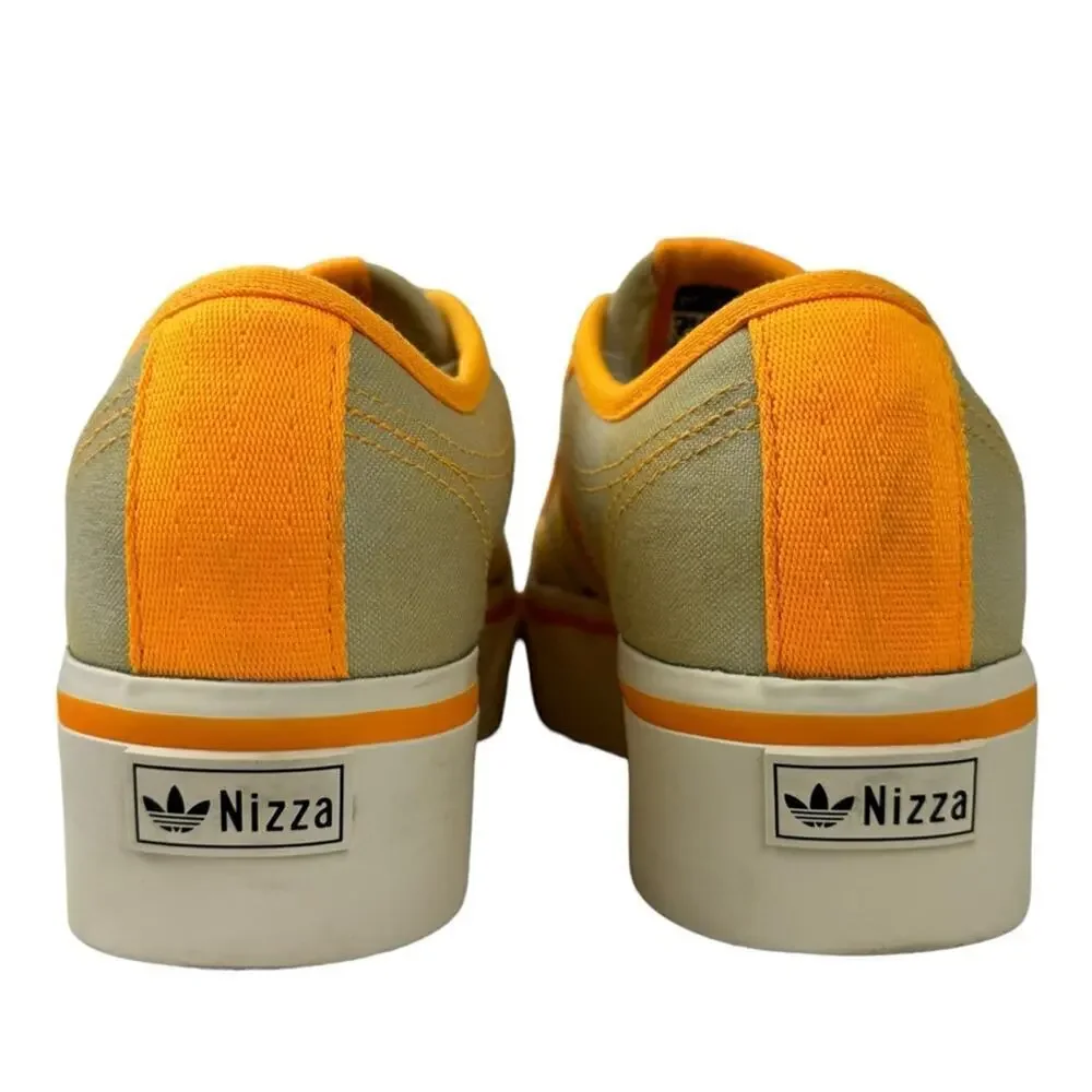 Adidas Nizza Platform Parley Women Shoe Yellow Tint Orange Sneaker Trainer SZ 5